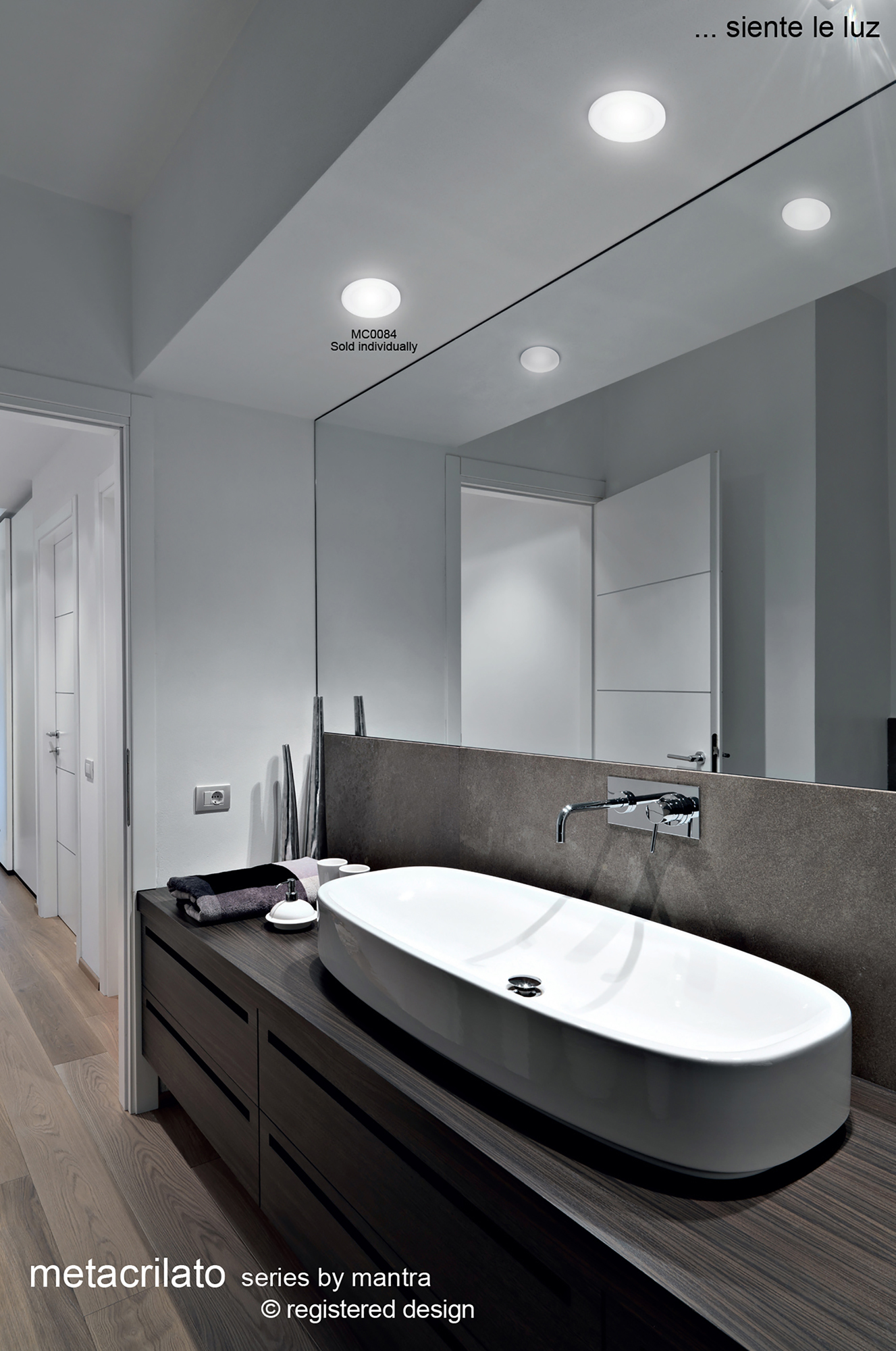 Metacrilato Recessed Ceiling Luminaires Mantra Fusion Round Recess Ceiling